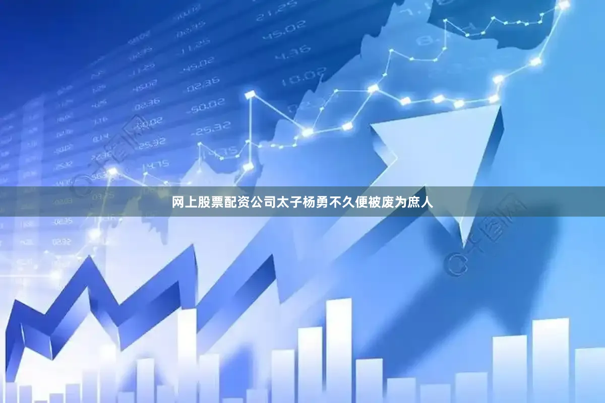 网上股票配资公司太子杨勇不久便被废为庶人
