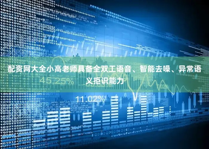 配资网大全小高老师具备全双工语音、智能去噪、异常语义拒识能力